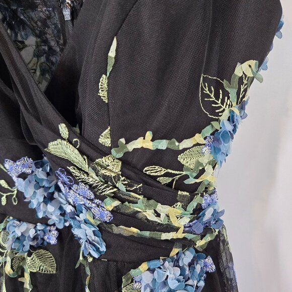 Dress the Population Paulette Floral Midi Dress Women's Size XS Extra Small NEW - Picture 4 of 12